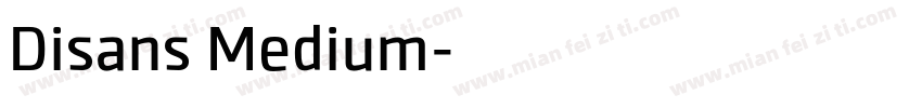 Disans Medium字体转换